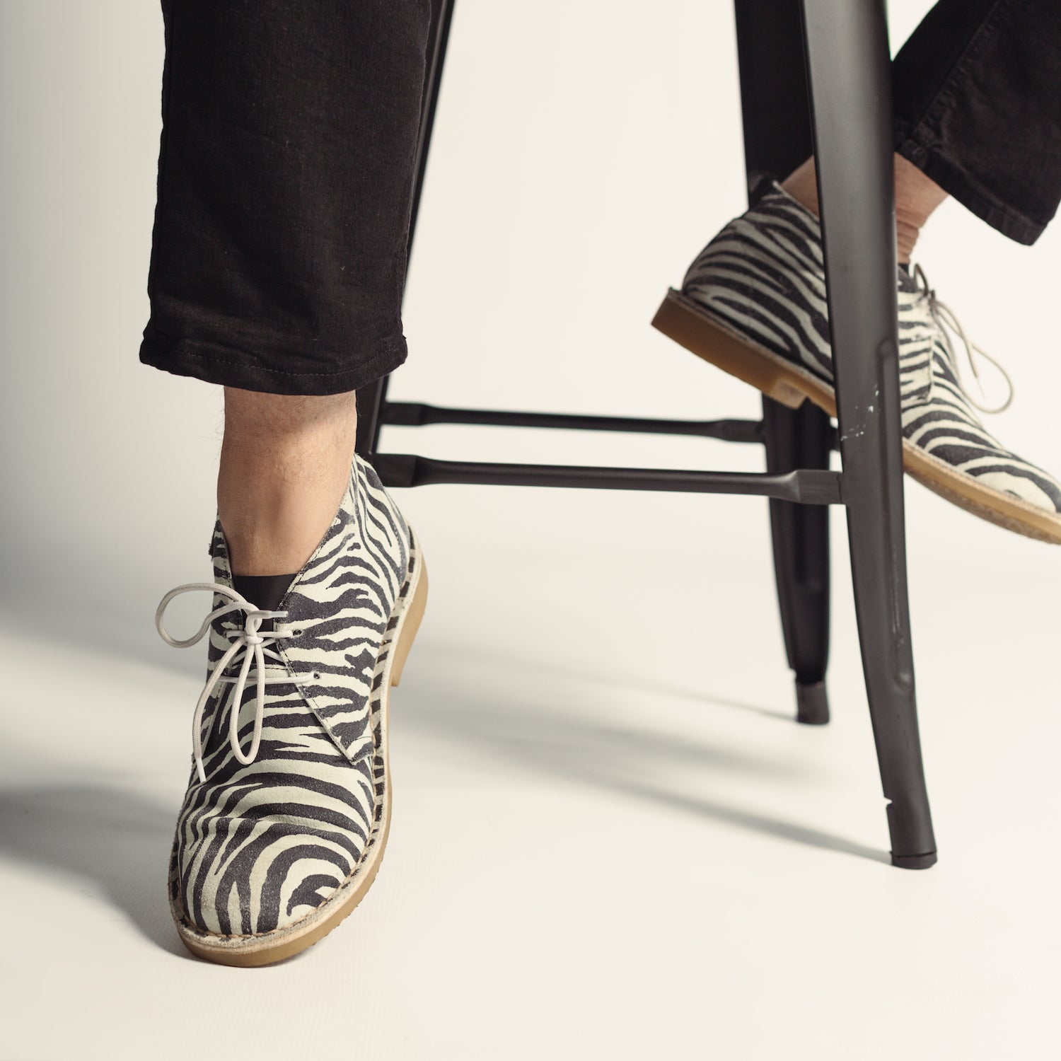 Men's Zebra Leather Vellie