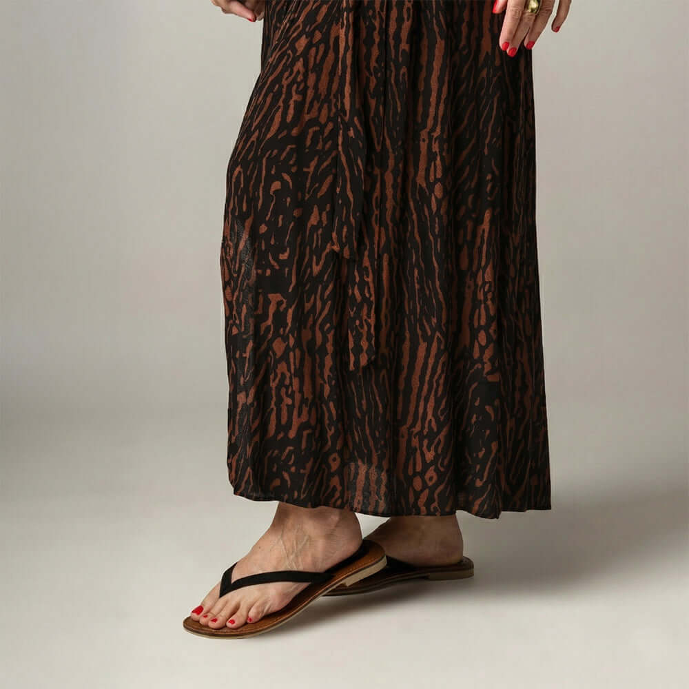 New Earth Black Velour Sandal Lifestyle