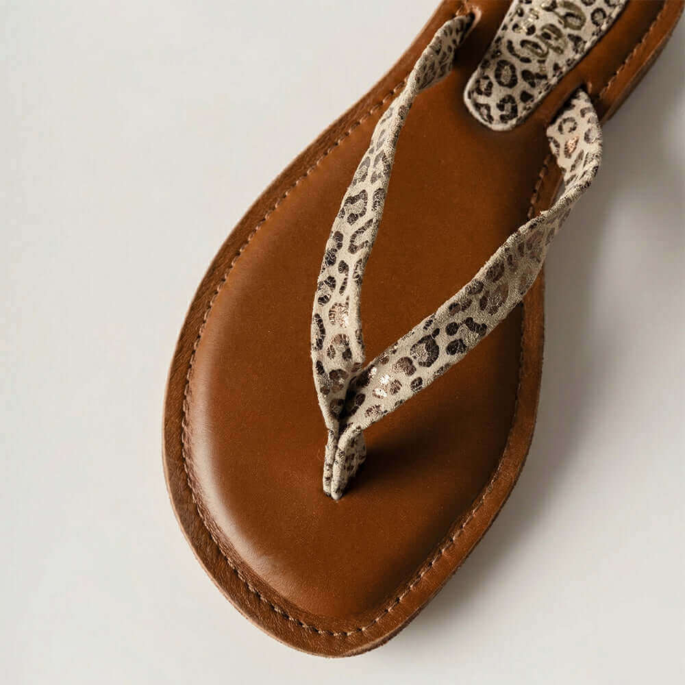 New Earth Golden Savannah Sandal Angle