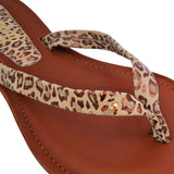 Leopard Golden Savannah Exotic Leather Sandal