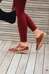 BURGUNDY LEOPARD SNEAKER. (EXCLUSIVE, LIMITED EDITION) – PRE ORDER.