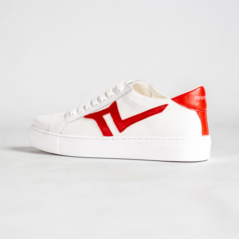 Velocity White and Red Sneaker. (Exclusive,Limited Edition) - Pre Order