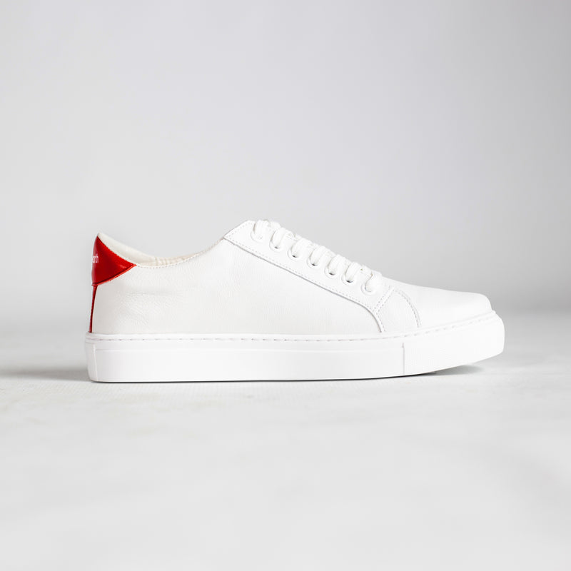 Velocity White and Red Sneaker. (Exclusive,Limited Edition) - Pre Order