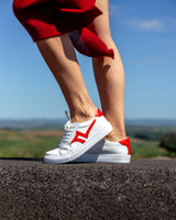 Velocity White and Red Sneaker. (Exclusive,Limited Edition) - Pre Order