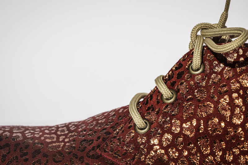 Burgundy Leopard Print Vellie
