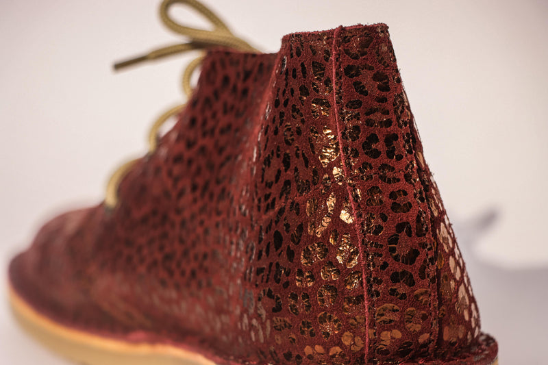 Burgundy Leopard Print Vellie