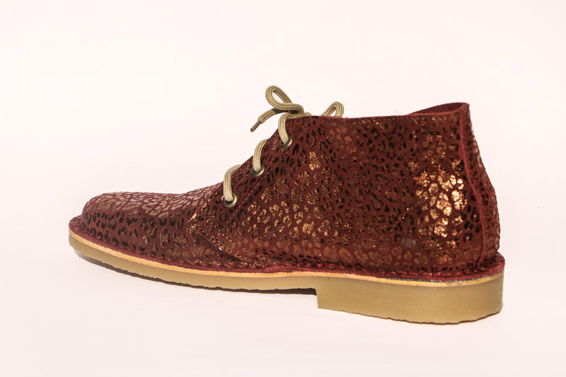 Burgundy Leopard Print Vellie